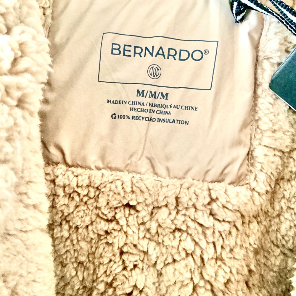 Berardo Quilted Jacket with Faux Shearling Collar New withTags - Picture 5 of 7